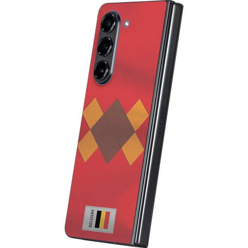Belgium Soccer Flag Galaxy Z Fold5 5G Skin